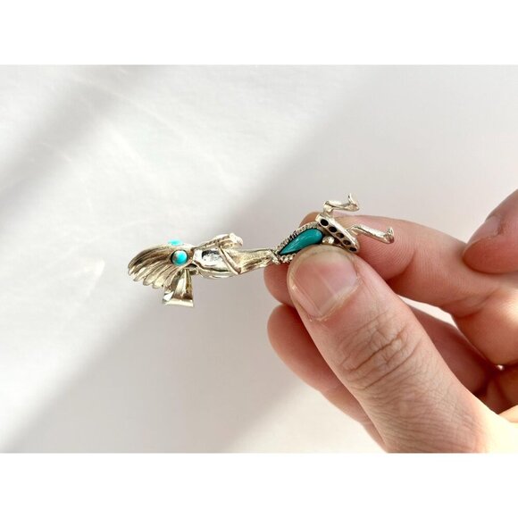 Sterling Silver Kokopelli Fertility Deity Native American Vintage Pendant - Picture 7 of 10